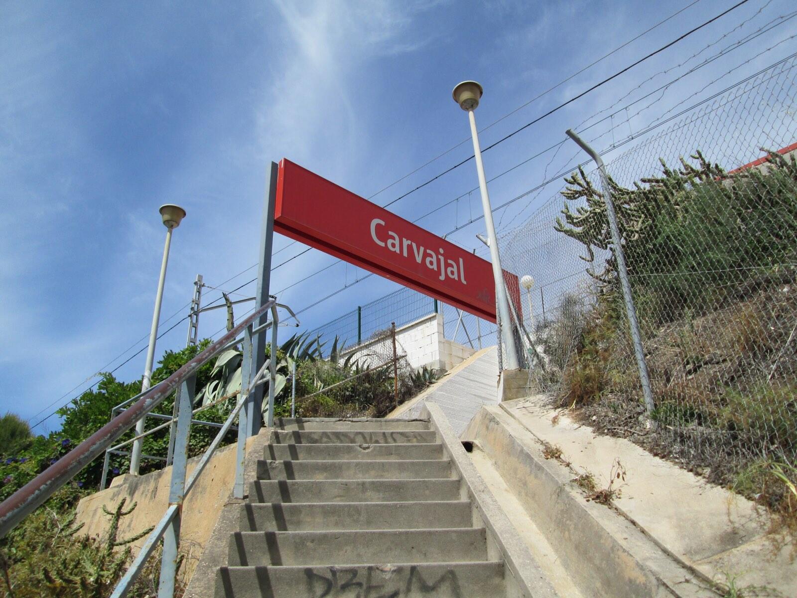 Estación de Carvajal, on the Málaga-Fuengirola Cercanías line closest to Marbella