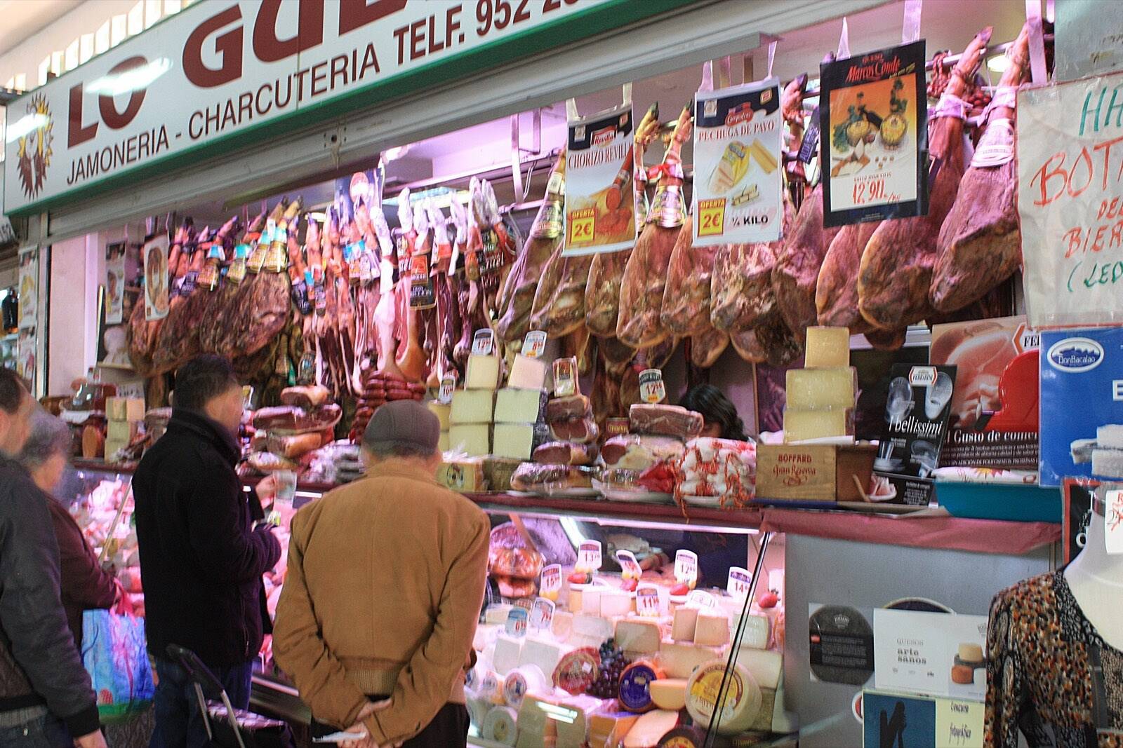 Inside a covered municipal market on the Costa del Sol