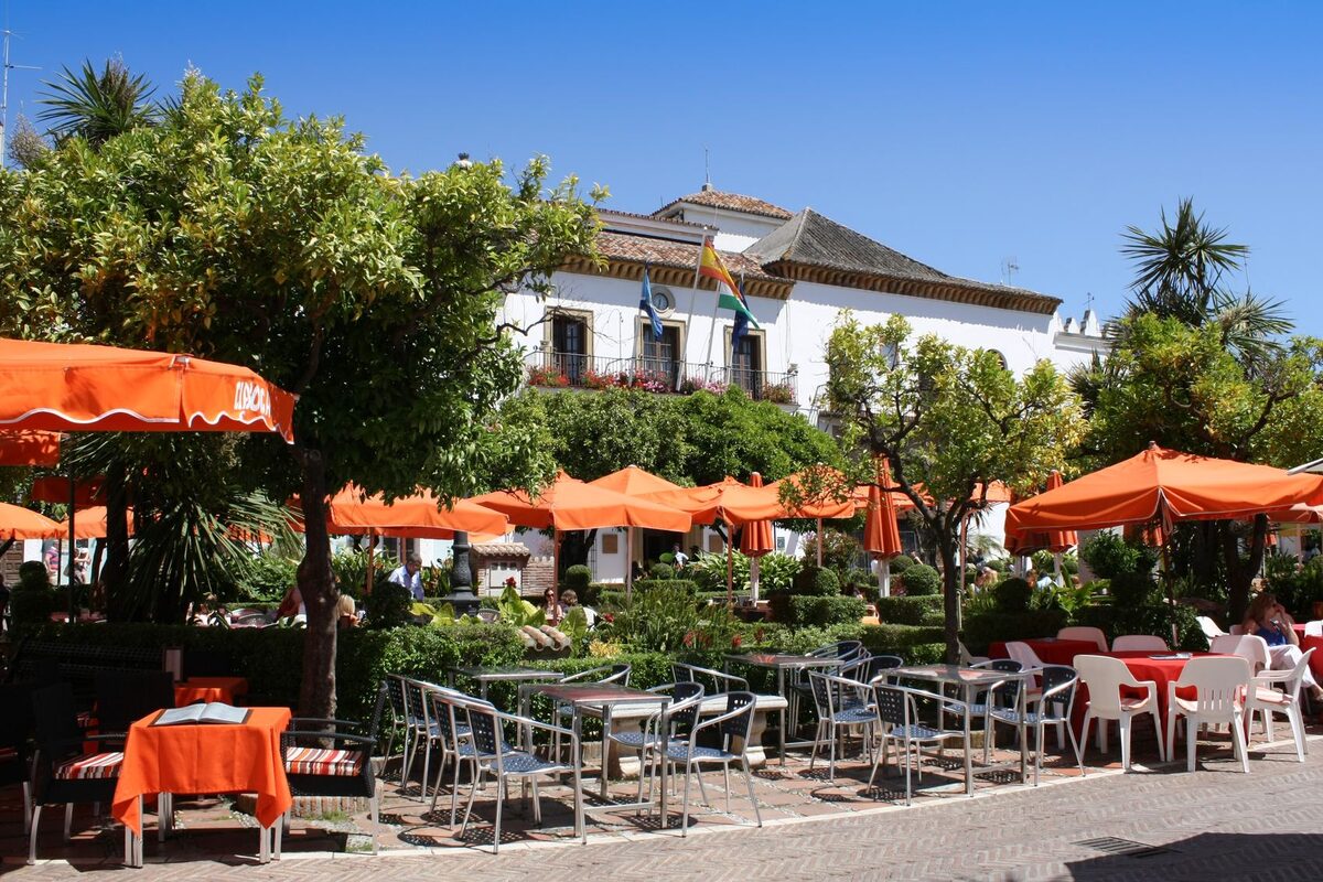 Plaza de los Naranjos in Marbella's old town