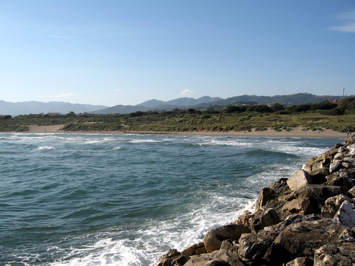 Cabopino beach and the Artola dunes, Marbella