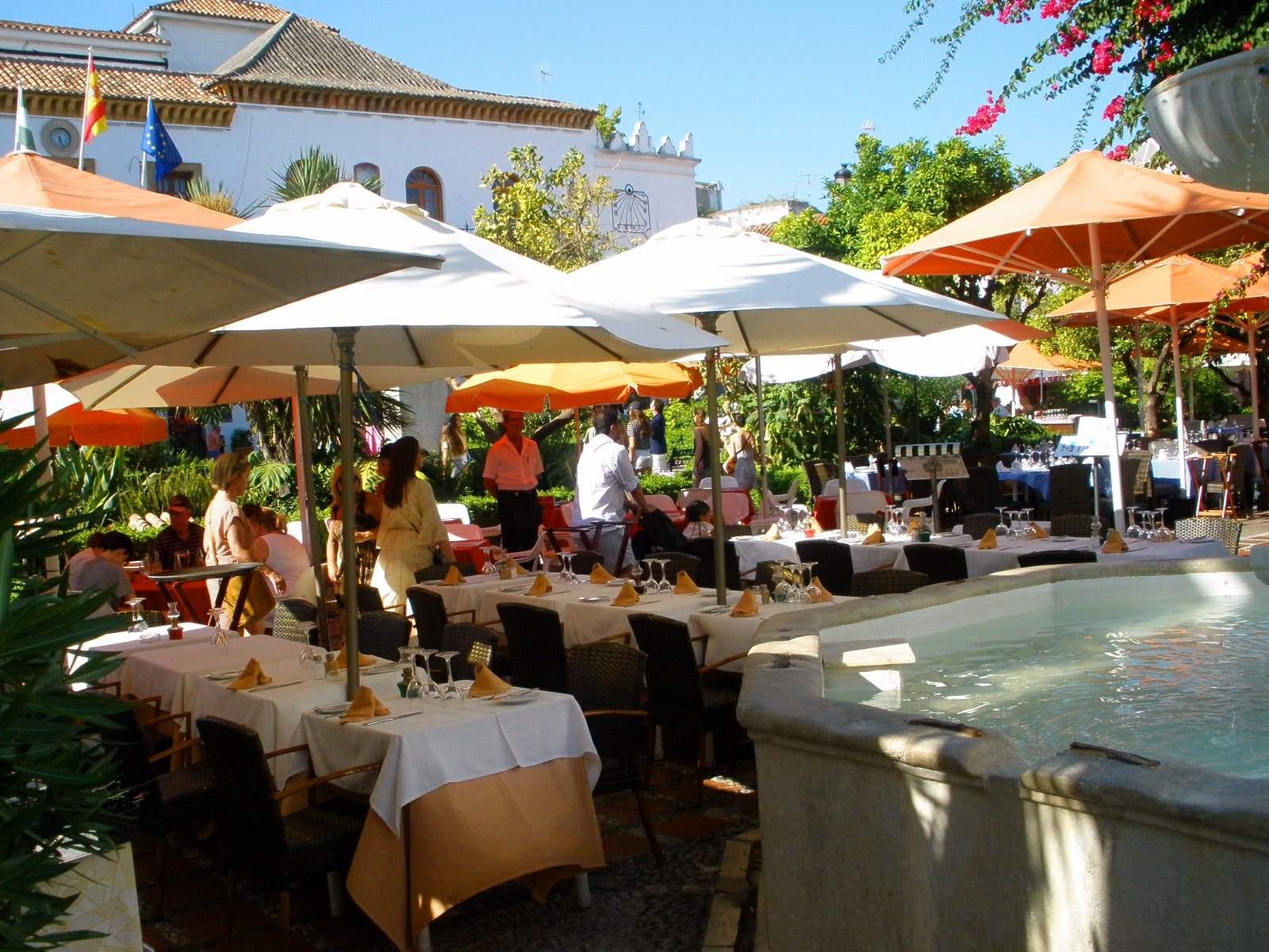 Plaza de los Naranjos, Marbella's old town square